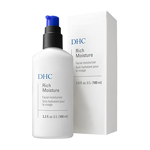 DHC Rich Moisturizer - Lightweight Hydrating Face Cream for Dull Skin, 3.3 oz