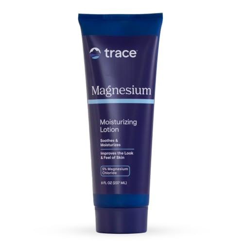 Trace Minerals Magnesium Body Lotion - Non-Greasy Hydrating Moisturizer, 8 fl oz