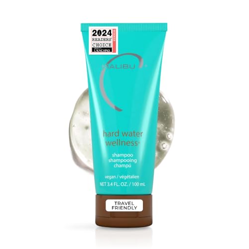 Malibu C Hard Water Hair Clarifying Shampoo Travel Size 3.4 oz - Sulfate-Free Chelating Formula for Build Up & Scalp Detox