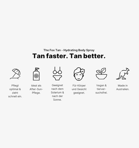 The Fox Tan Hydrating Body Spray 220ml - Tropical Scent Mist