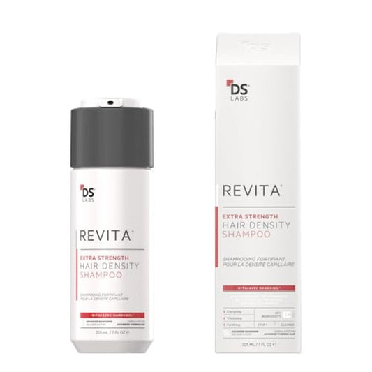 DS Labs Revita Extra Strength Shampoo, 205mL ? Scalp First Cleanse for Fuller, Thicker Looking Hair, Lightweight Hydration, Sulfate Free, Color Safe, For Men & Women