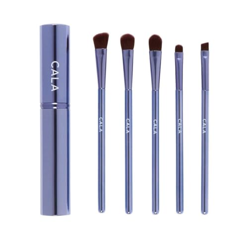 Cala Lavender Essential Eye Brush Set - 5 Brushes for Perfect Eye Makeup