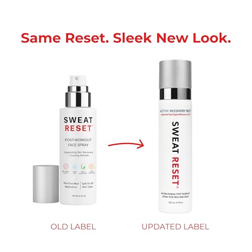 Sweat Reset Hypochlorous Acid Face & Body Spray - 3.4 oz Refreshing Mist