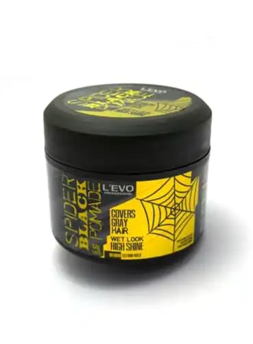 L’EVO Professional Black Hair Pomade for Men, Gray Coverage & High Shine