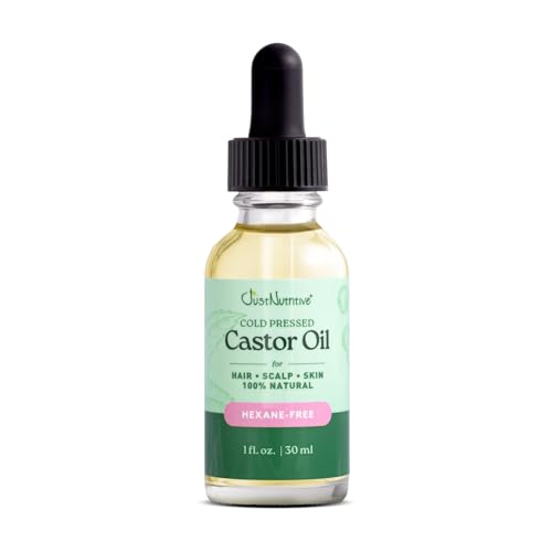 Cold-Pressed Castor Oil for Hair, Skin & Eyelash Growth – 1 Fl Oz