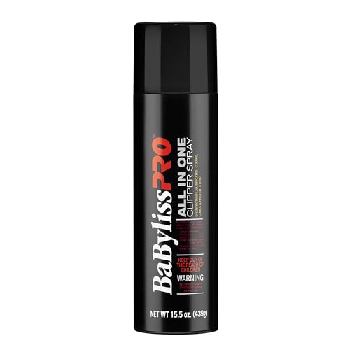 BaBylissPRO All-In-One Clipper Spray - 15.5 Oz Disinfectant & Lubricant