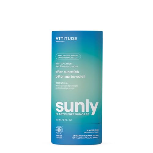 Attitude Mint & Cucumber After Sun Stick, 2.12 Ounce