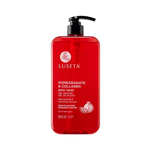 Luseta Pomegranate Collagen Body Wash for Dry Skin - 33.8oz