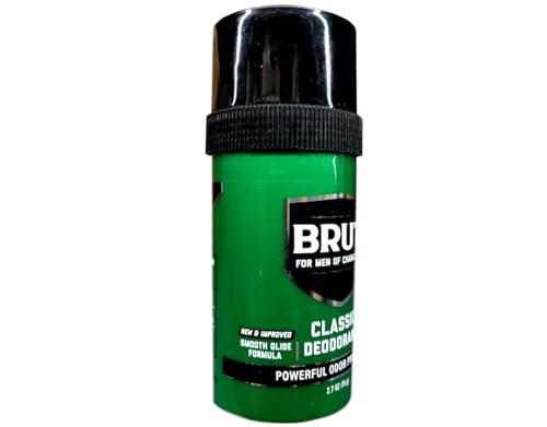 BRUT Classic Round Stick Deodorant - 2.5 Ounce Pack of 4, Unisex