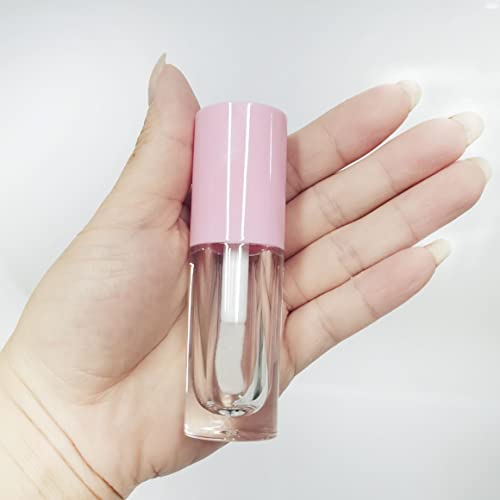 COSIDEA 14pcs Pink 6ml Lip Gloss Tubes with Big Wand for DIY