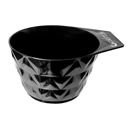Colortrak XL Black Diamond Hair Color Mixing Bowl 3.2x6.6 inches with Measurement Markings