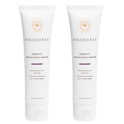 INNERSENSE Serenity Smoothing Cream 2oz (Pack of 2) - Frizz Control & Hydration