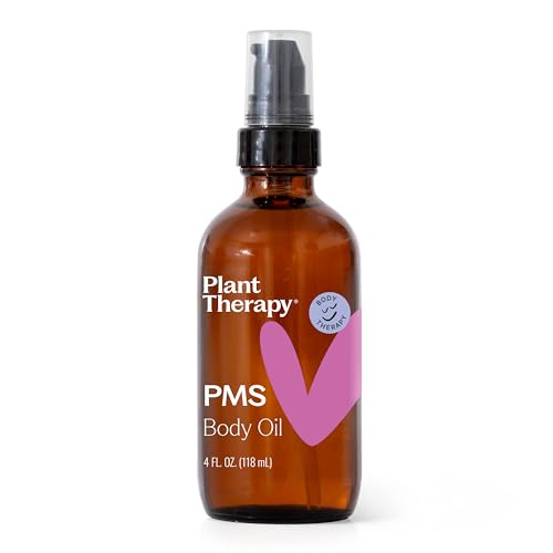 Plant Therapy PMS Relief Body Oil - 4 oz Natural Essential Oil Blend