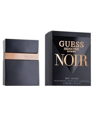 GUESS Seductive Noir Eau de Toilette for Men, Oriental Spicy Cologne, 1.7 oz