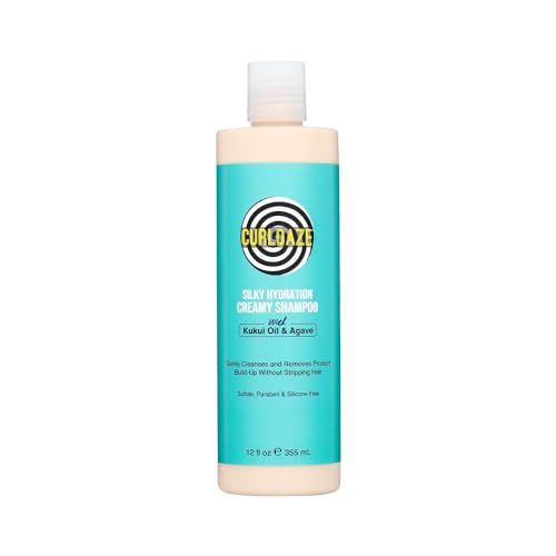 Curldaze Hydrating Cream Shampoo with Kukui Oil & Agave for Curly Hair