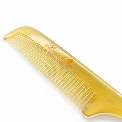 Breezelike Sheep Horn Hair Comb for Women - Fine Tooth Tail Comb