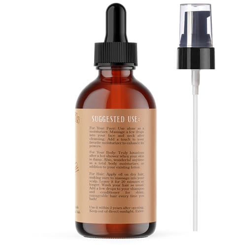 100% Pure Moroccan Argan Oil 4oz - Cold-Pressed Moisturizer for Skin & Hair