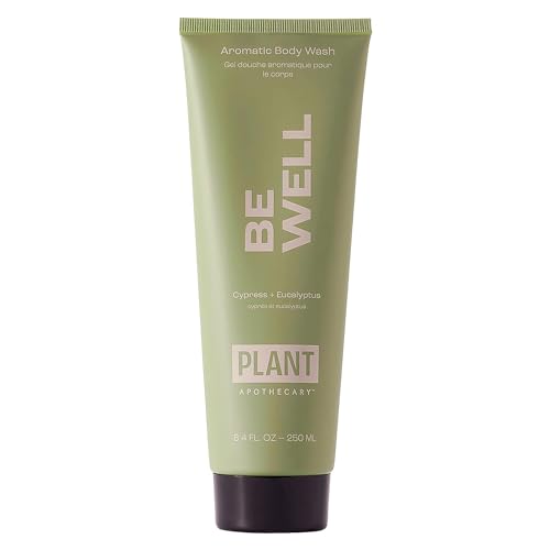 Plant Apothecary Be Well Sulfate-Free Body Wash - Moisturizing Shower Gel with Essential Oils & Vitamin E, B5 - 8.4 fl oz