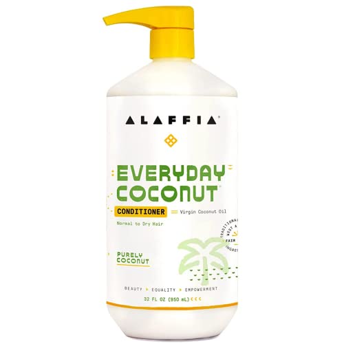 Alaffia EveryDay Coconut Conditioner 32 Oz - Hydrating, Detangler, Frizz Control