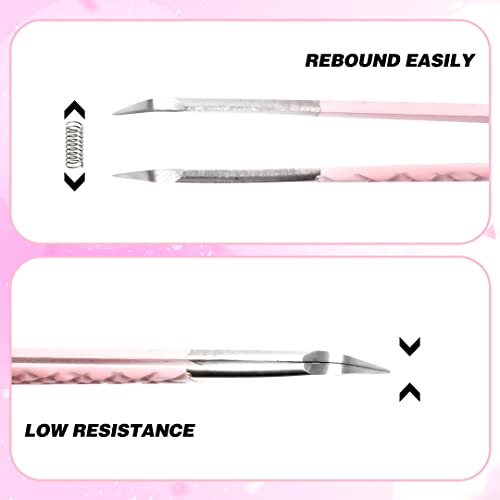 TDANCE Eyelash Extension Tweezers - Precision Stainless Steel Volume Boot Tweezer