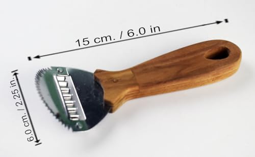 Traditional Coconut Scraper with Stainless Steel Blade - Ergonomic Kitchen Grater Tool