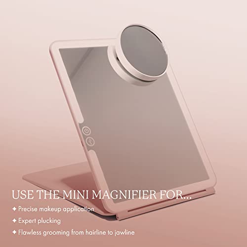Vanity Planet Mini 10x Magnifying Travel Mirror with Suction Mount