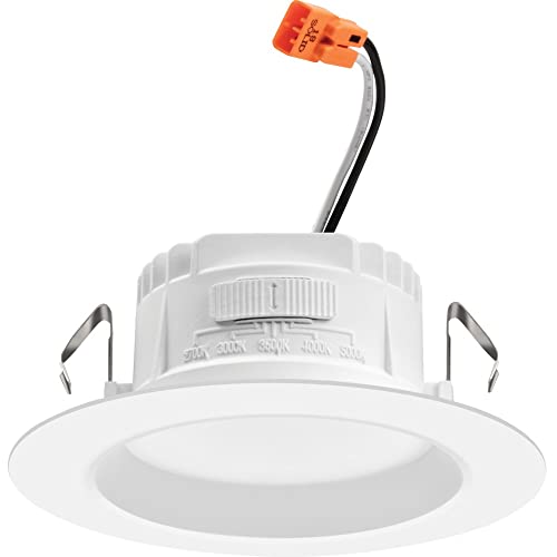 Juno 4-Inch LED Recessed Lighting Trim Kit - 5-in-1 Switchable Color