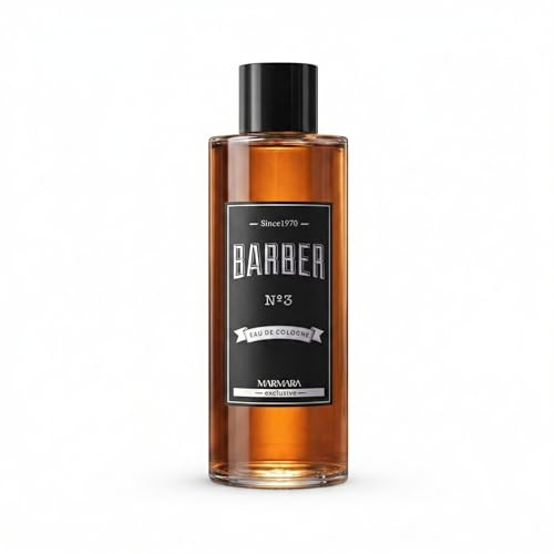 Marmara Barber No.3 Aftershave Cologne for Men, 16.9 Fl Oz - Refreshing Cedarwood & Patchouli Scent
