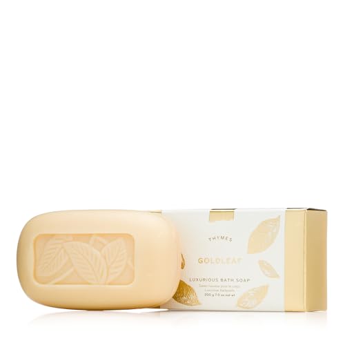 Thymes GoldLeaf Bar Soap - 7 Oz Luxurious Cleansing Bath Soap