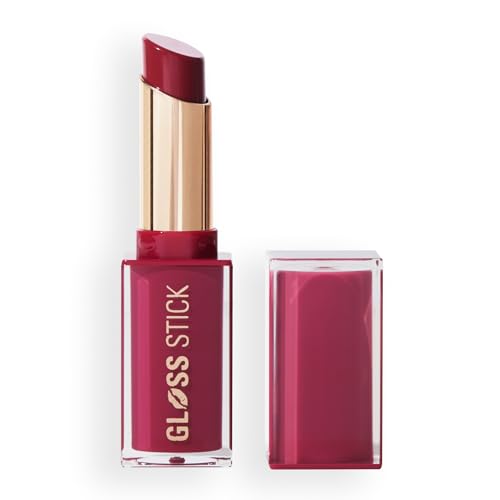 Revolution Pout Lip Gloss Stick - Sour Berry | Hydrating High-Shine Formula with Hyaluronic Acid