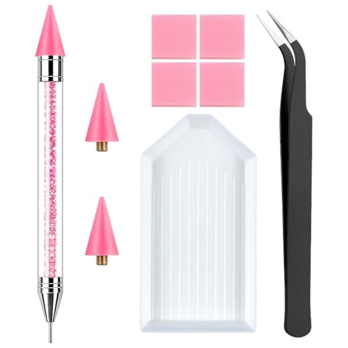 Rhinestone Picker Tool Kit - Bedazzling Pen with Wax Tips & Tray