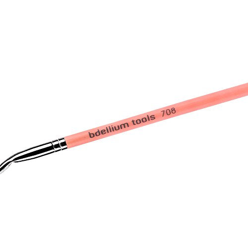 BDELLIUM TOOLS Pink Bamboo Eyeliner Brush 708 - Eco-Friendly Synthetic Fibers, 1 Pack