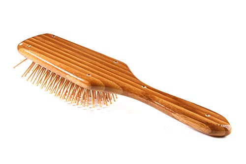 Bass Professional Bamboo Paddle Hair Brush with Nylon Pins - Small