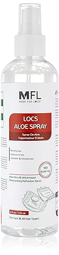 Made For Locs Aloe Vera Refresher Spray - Hydrating Moisturizer for Locs, 8 oz