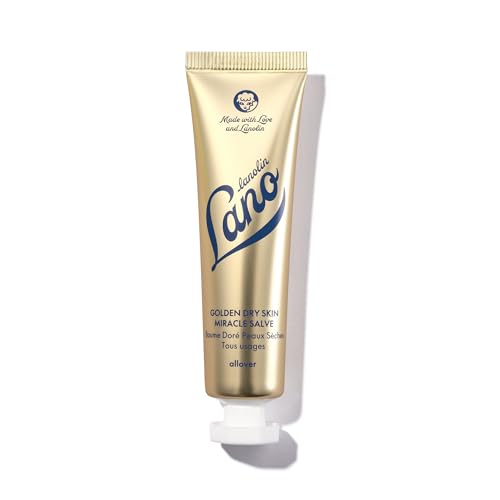 Lanolips Golden Dry Skin Salve with Lanolin, Manuka Honey & Vitamin E (25g)