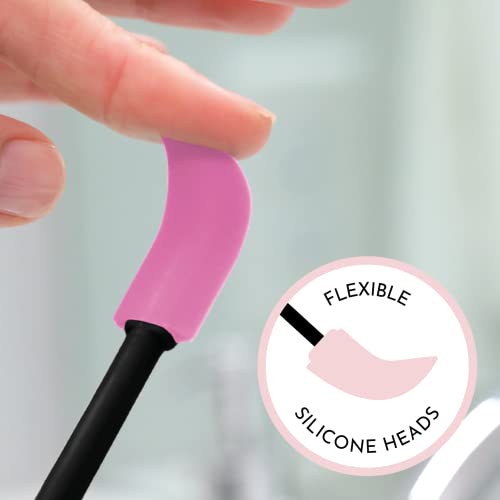 S&T INC. Makeup Spatula Set - 2 Flexible Tools for Skincare & Cosmetics