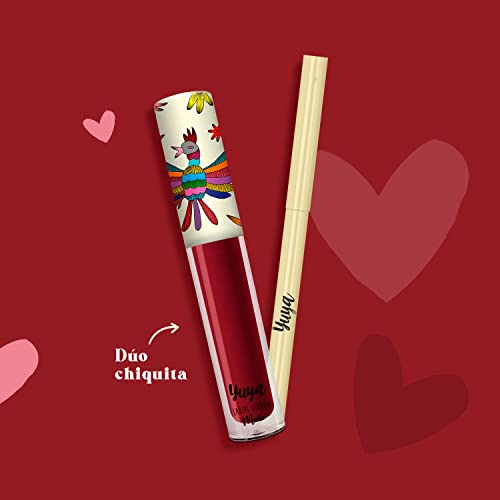 YuYa Chiquita Liquid Matte Lipstick - Intense Wine Color, Long-Lasting Finish