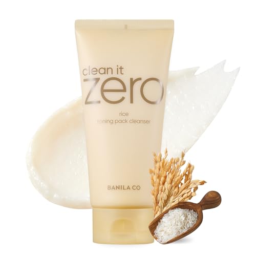 BANILA CO Rice Toning Facial Wash 6.34 oz | Vegan Cleanser with Niacinamide