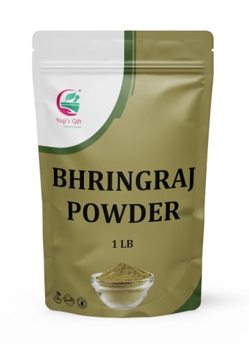 Yogi's Gift Bhringraj Powder for Hair 1 LB | 100% Pure Eclipta Alba Herb for Hair Growth & Nourishment