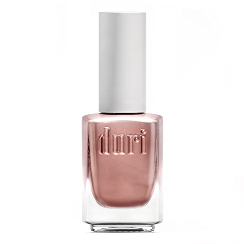 Duri Path Of Light Rose Gold Metallic Nail Polish - Semi Sheer, Fast Dry, Vegan, 0.45 Fl Oz