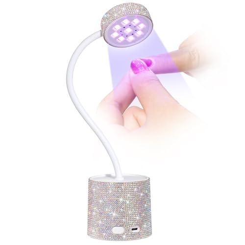 CHRISTINE SHELLY Cordless UV Nail Lamp, 27W Portable Gel Curing Light