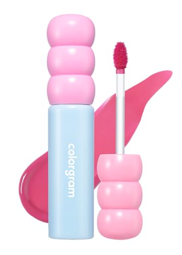 COLORGRAM Fruity Glass Tint 03 Soda Cool Peach - Long Lasting Lip Stain
