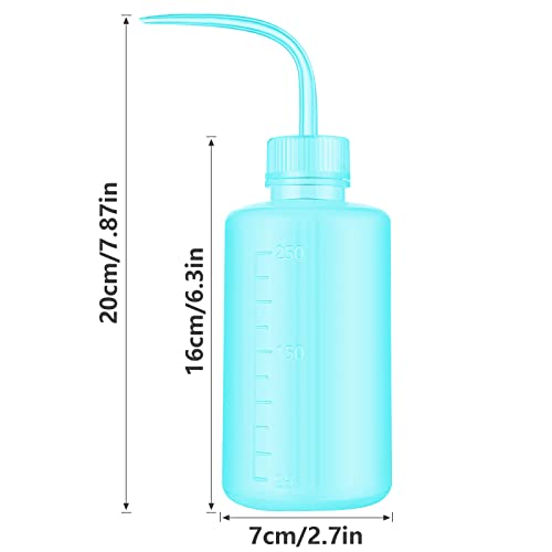 DERSTRA 2-Pack 250ml Plastic Squeeze Wash Bottles - Green