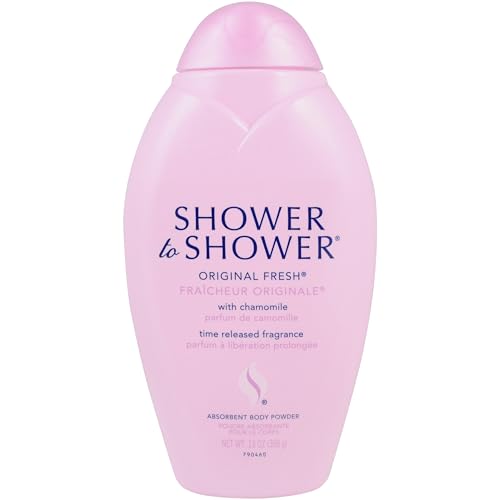 Shower to Shower Chamomile Body Powder, Talc-Free, 13 OZ (Pack of 2)