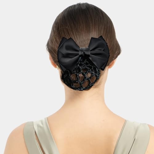 10PCS Bowknot Hair Nets for Women - Stylish Snood Hair Accessories