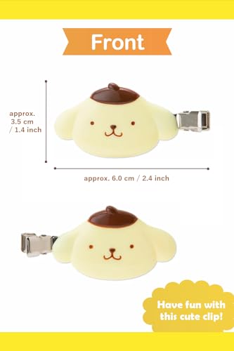 SanrioOriginal Pompompurin Hair Clip with Cherry Blossom Card