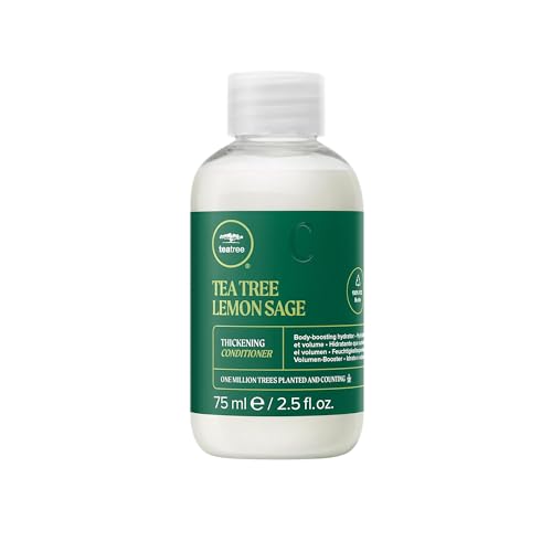 Tea Tree Lemon Sage Thickening Conditioner 2.5 Fl Oz - Builds Body & Volume for Fine Hair