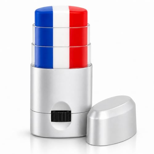 USA Flag Eye Black Stick - Red White and Blue Face Paint for Game Day