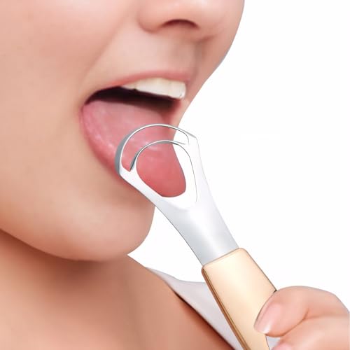 MR LION Stainless Steel Tongue Scraper for Fresh Breath