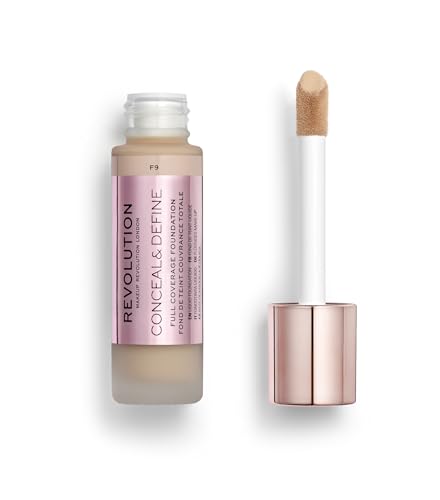 Revolution Beauty Conceal & Define Foundation F9 - Full Coverage, Matte Finish